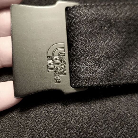 The North Face Hyvent Wool Blend Hooded Belted Jacket Black Size SP - Picture 9 of 11